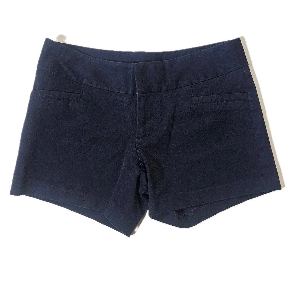 Lilly Pulitzer Shorts‎ Womens 00 Blue Chino Flat Front Stretch Pockets